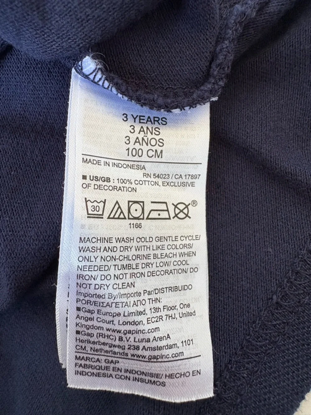 Baby Gap Navy Blue Cotton Polo Shirt Toddler Boy Sz 3 Bear Collar Preppy Pique